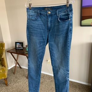 Frayed multi tone Jean